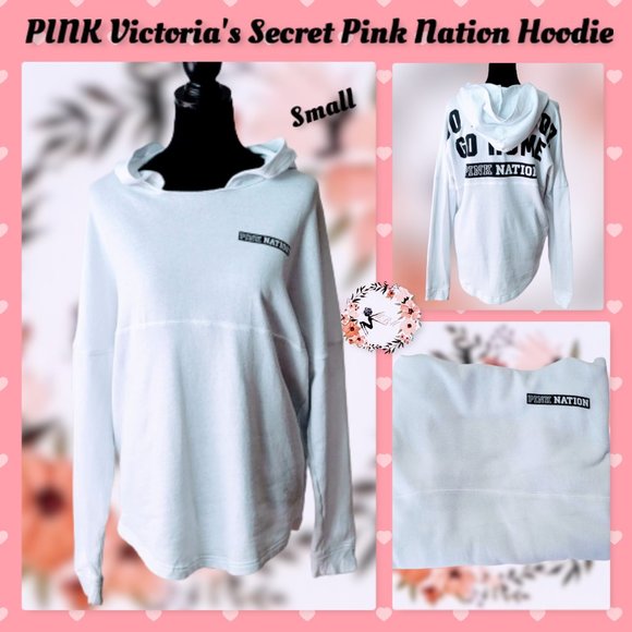 PINK Victoria's Secret Tops - 💕Host Pick!💕PINK Victoria's Secret Pink Nation Hoodie Size S